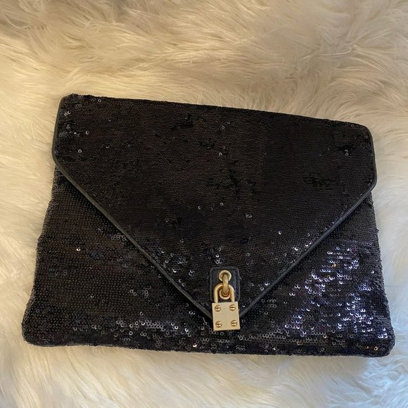 Alexis Hudson Sequin Clutch Handbag - Picture 2 of 9